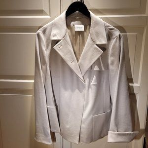 Akris Punto Wool and Angora Blazer, Off-White